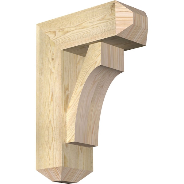 Ekena Millwork Westlake Craftsman Rough Sawn Bracket w/ Offset Brace, Douglas Fir, 8"W x 20"D x 28"H BKT0806X20X28WTL04RDF - main